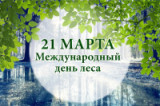 «Широка страна моя, родная, много в ней лесов…»! 21 марта - Международный день лесов